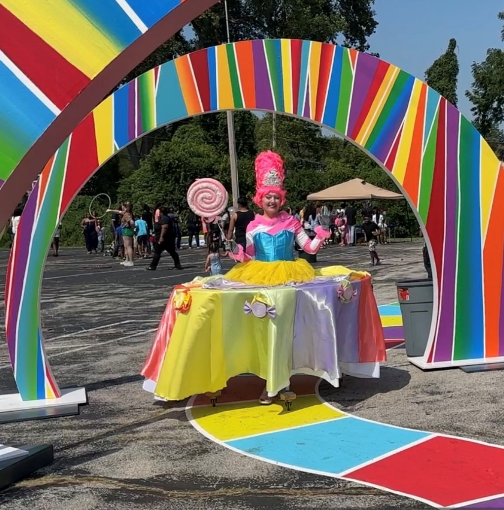 Candyland Party Strolling Table St. Louis